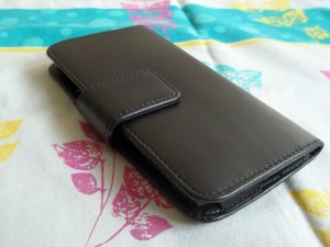 Micromax canvas HD A116 smooth leather holster case