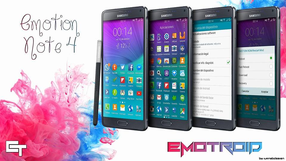Emotion Revolution Custom ROM For Samsung Galaxy Note 4 Snapdragon version